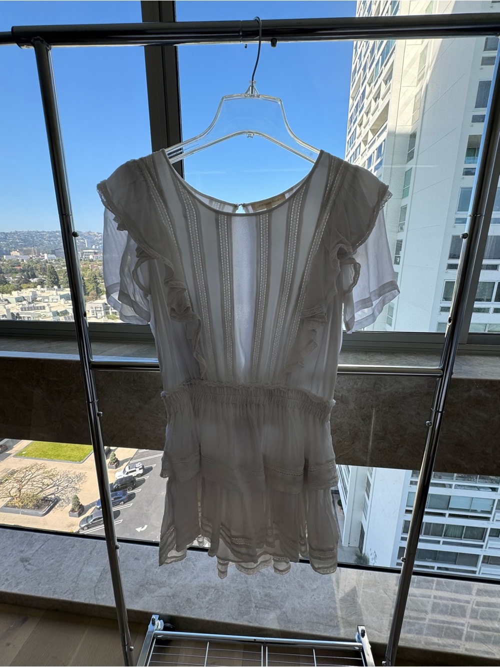 LoveShackFancy Natasha Dress in off white - Picture 2 of 5